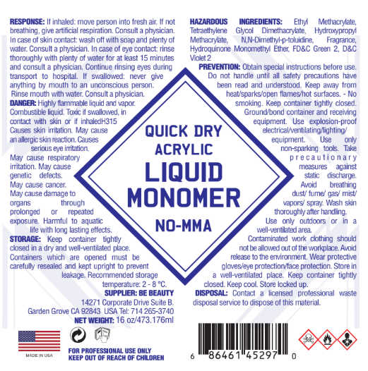 LIQUID 402 QUICK DRY - EMA Liquid Monomer