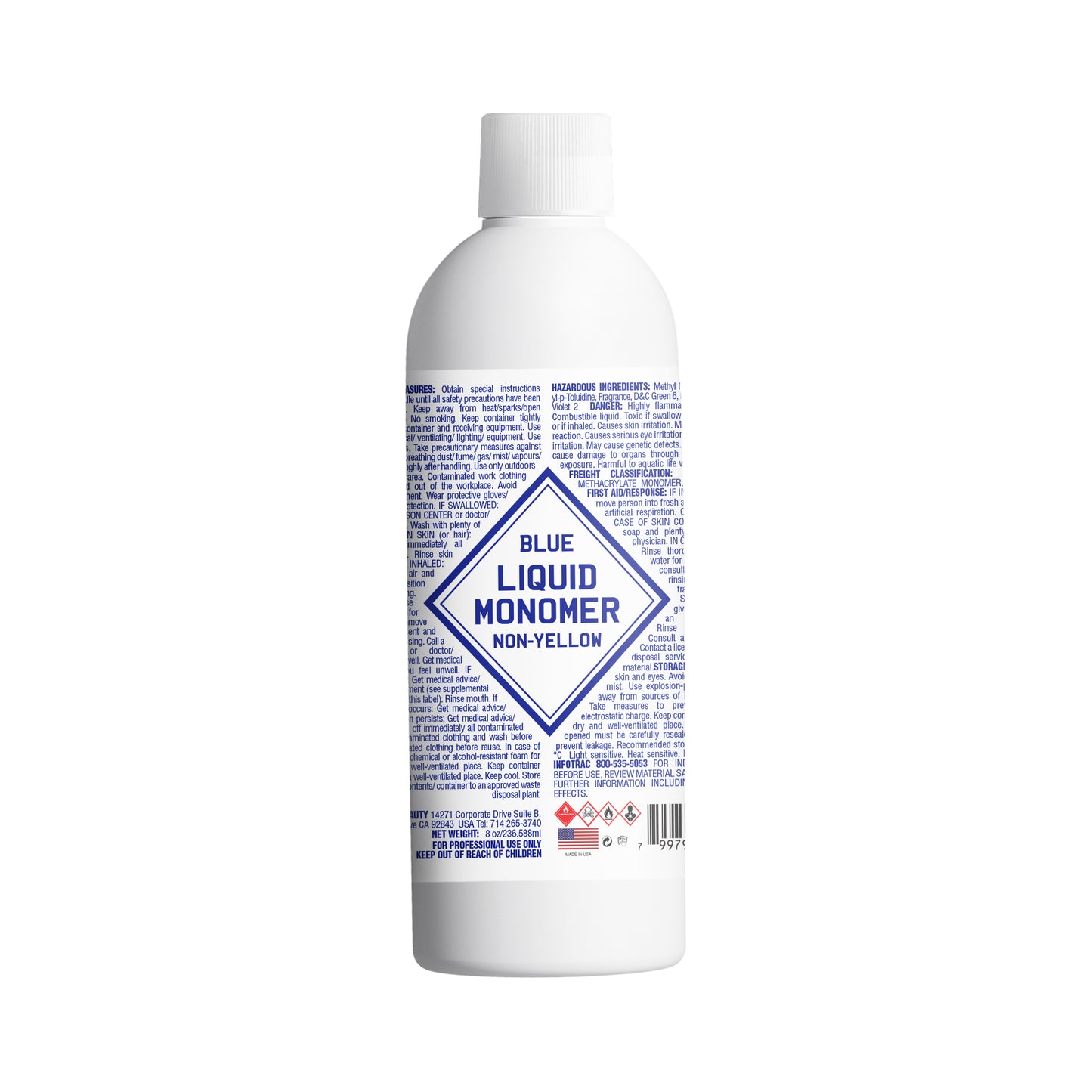 LIQUID 114 BLUE - Fast Set Liquid Monomer