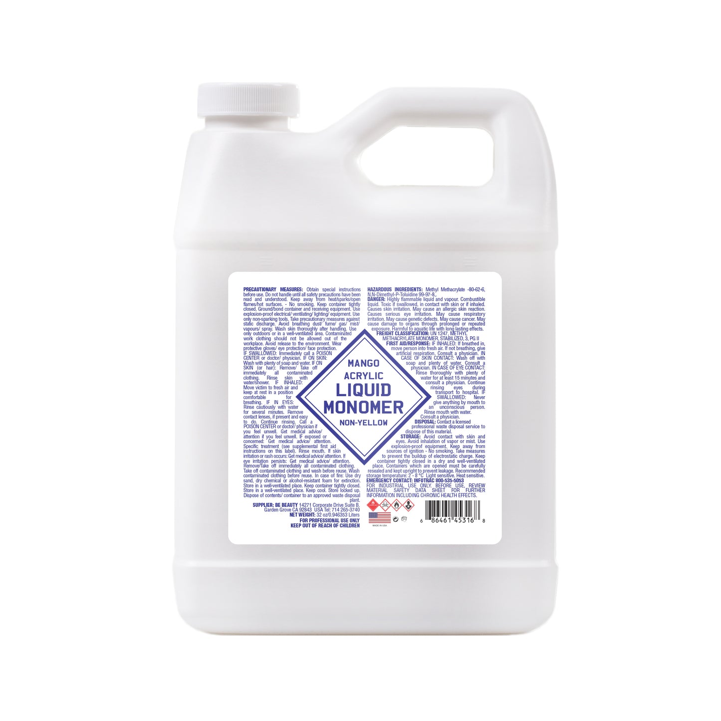 LIQUID 117 MANGO - Fast Set Liquid Monomer