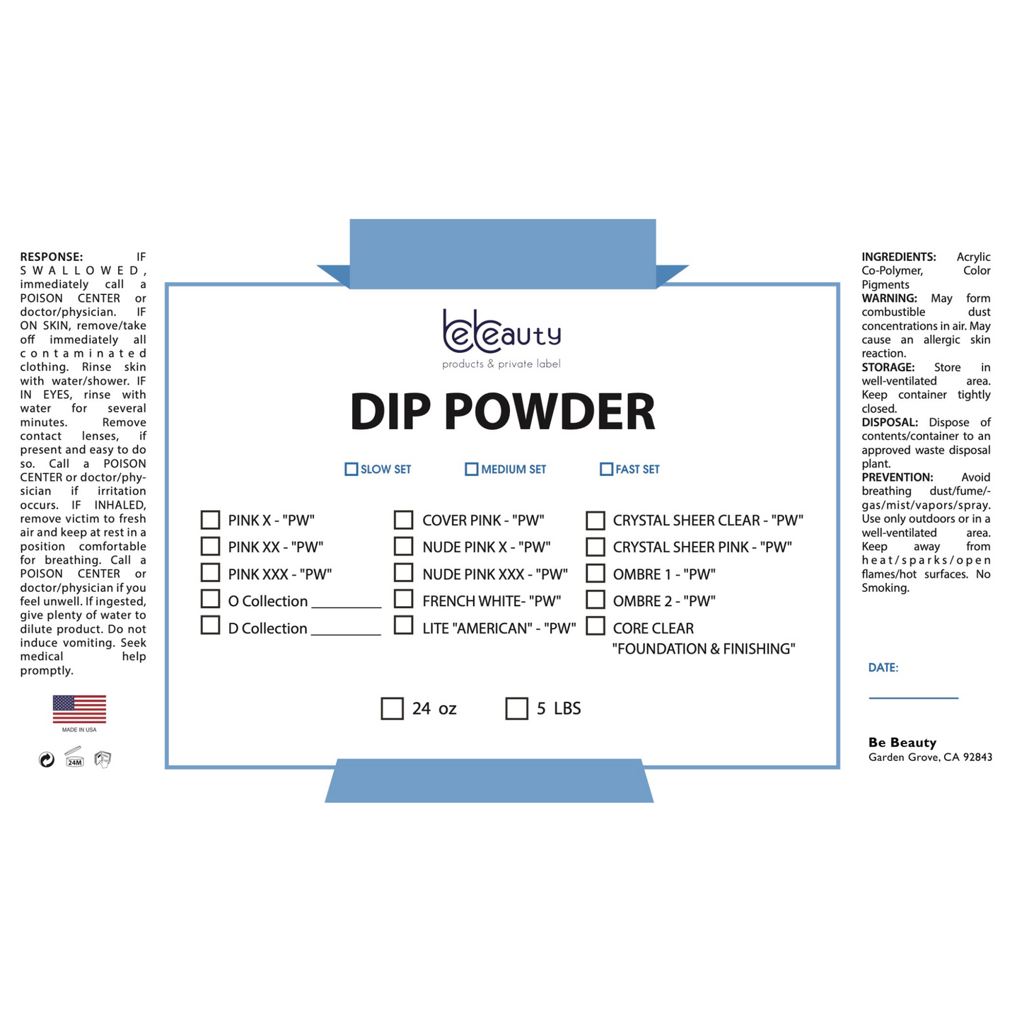 Pink XX | Dip Powder | Acrylic | Wholesale | Private label
