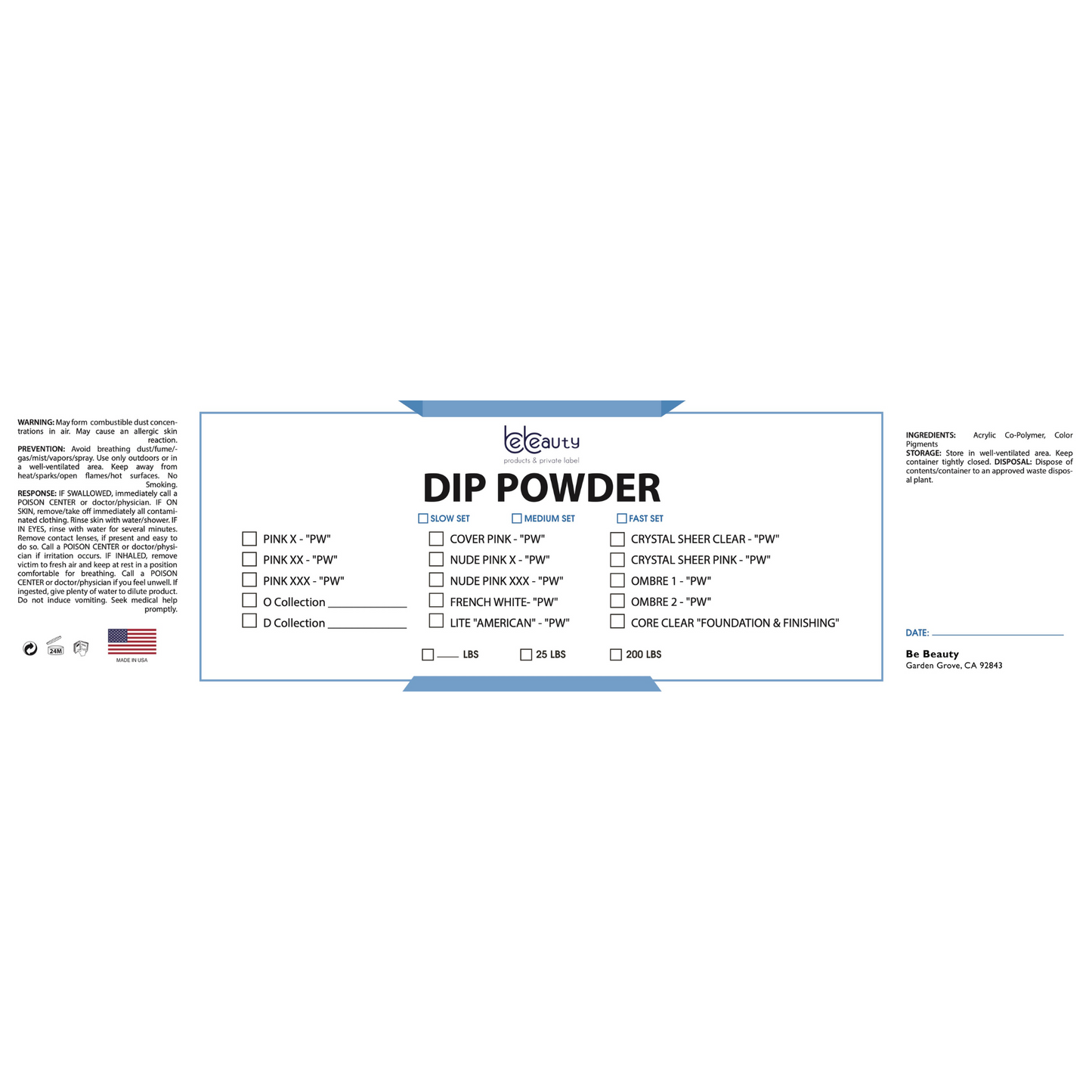Pink XX | Dip Powder | Acrylic | Wholesale | Private label