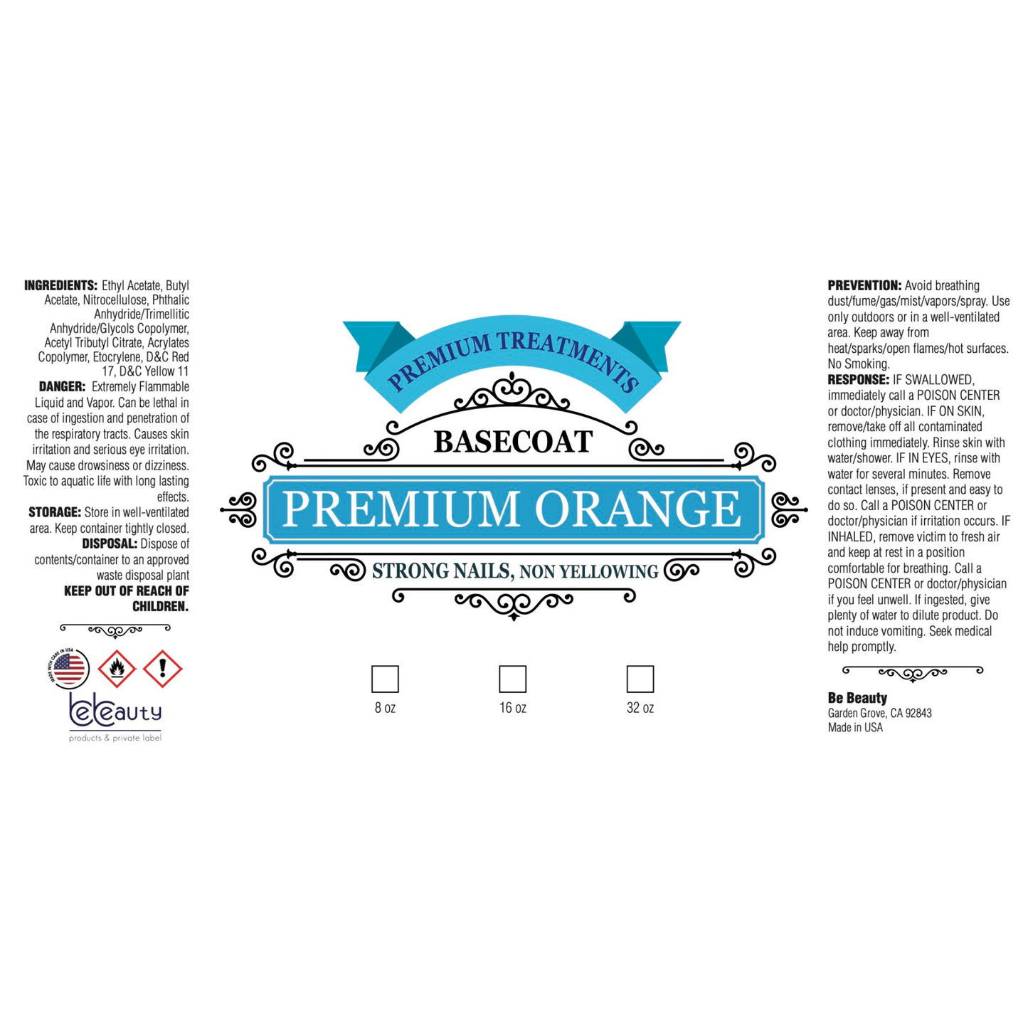 Basecoat | Premium Treatment | Strong Nails | Non-Yellowing