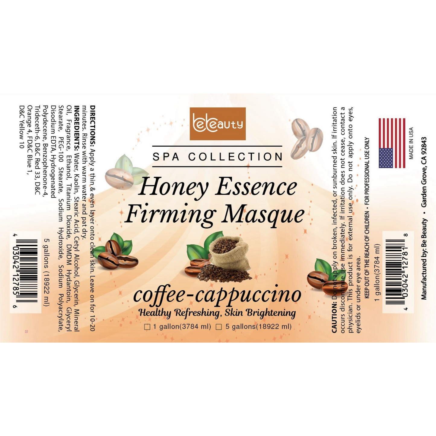 Coffee Cappuccino | Wholesale | Private Label | High Quality | Nourishing | Moisturizing | Exfoliating | Firming | Mask