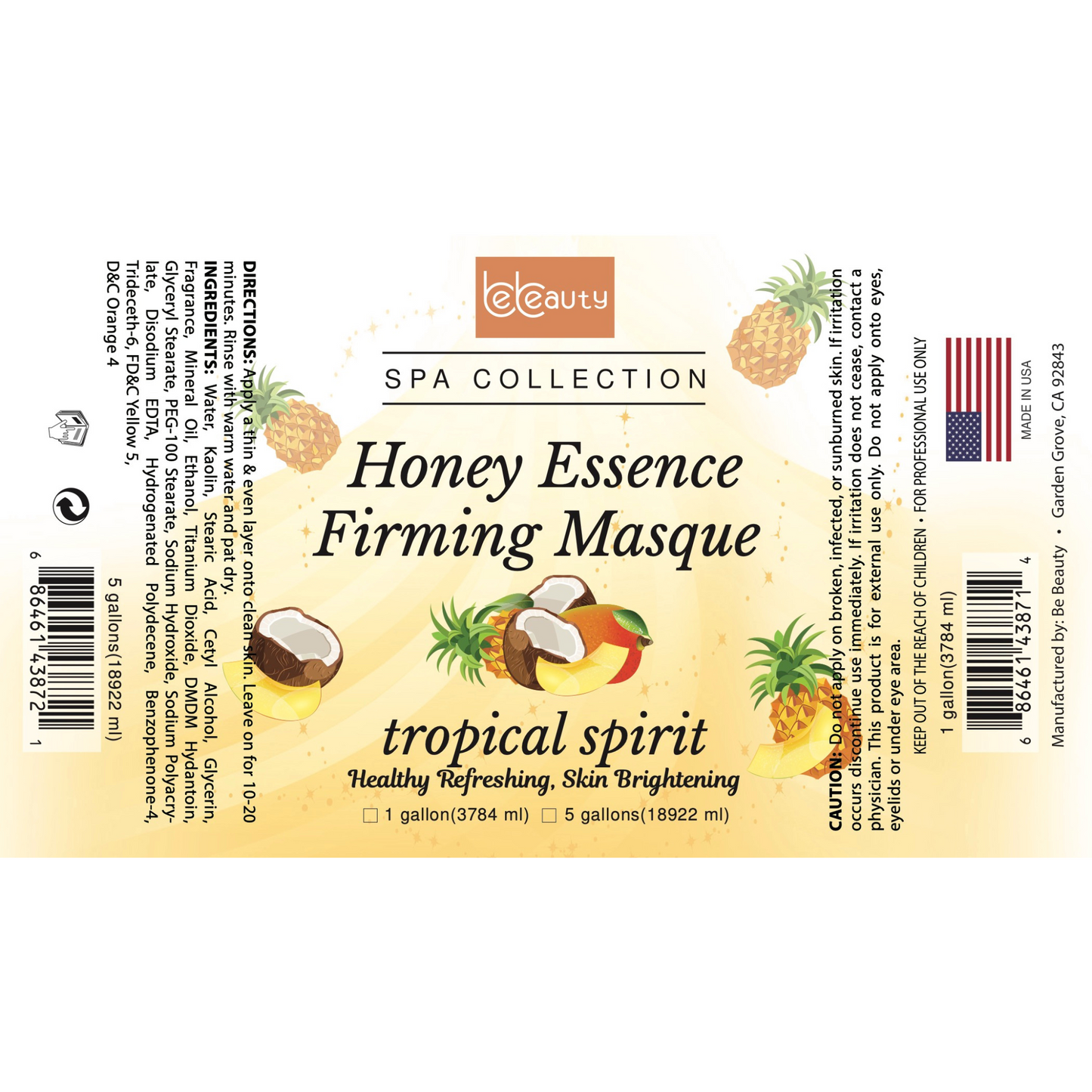 Tropical Spirit | Wholesale | Private Label | High Quality | Nourishing | Moisturizing | Exfoliating | Firming | Mask