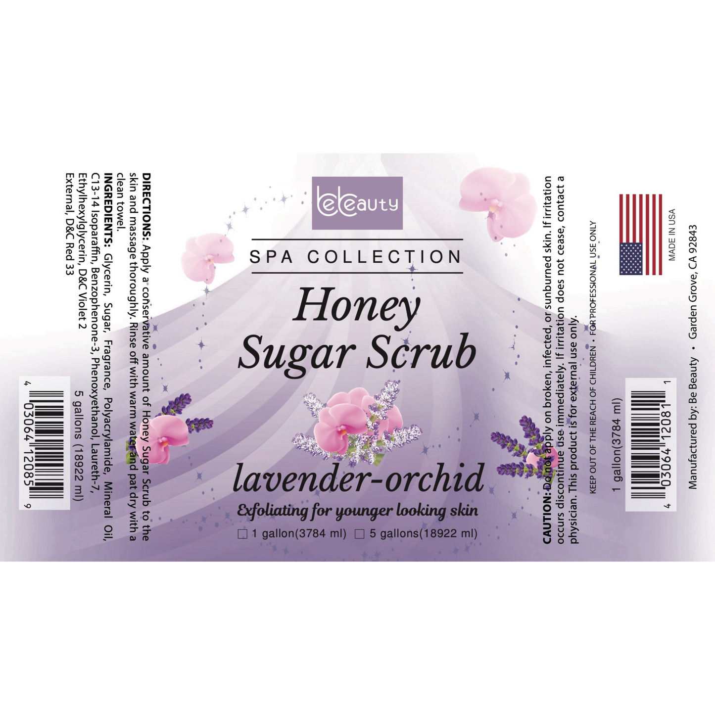 Lavender Orchid | Wholesale | Private Label | High Quality | Nourishing | Moisturizing | Exfoliating | Honey Sugar Scrub