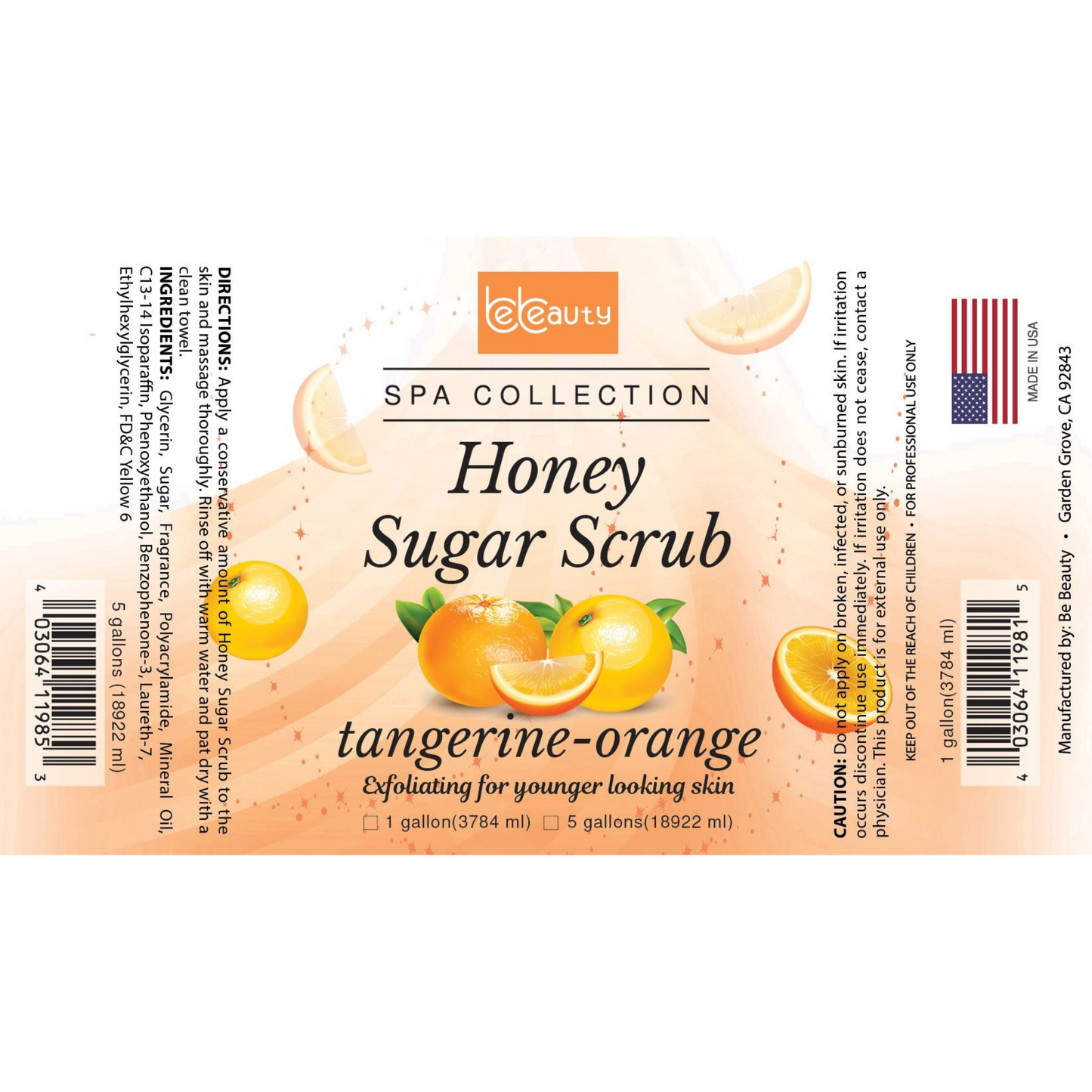 Tangerine Orange | Wholesale | Private Label | High Quality | Nourishing | Moisturizing | Exfoliating | Honey Sugar Scrub