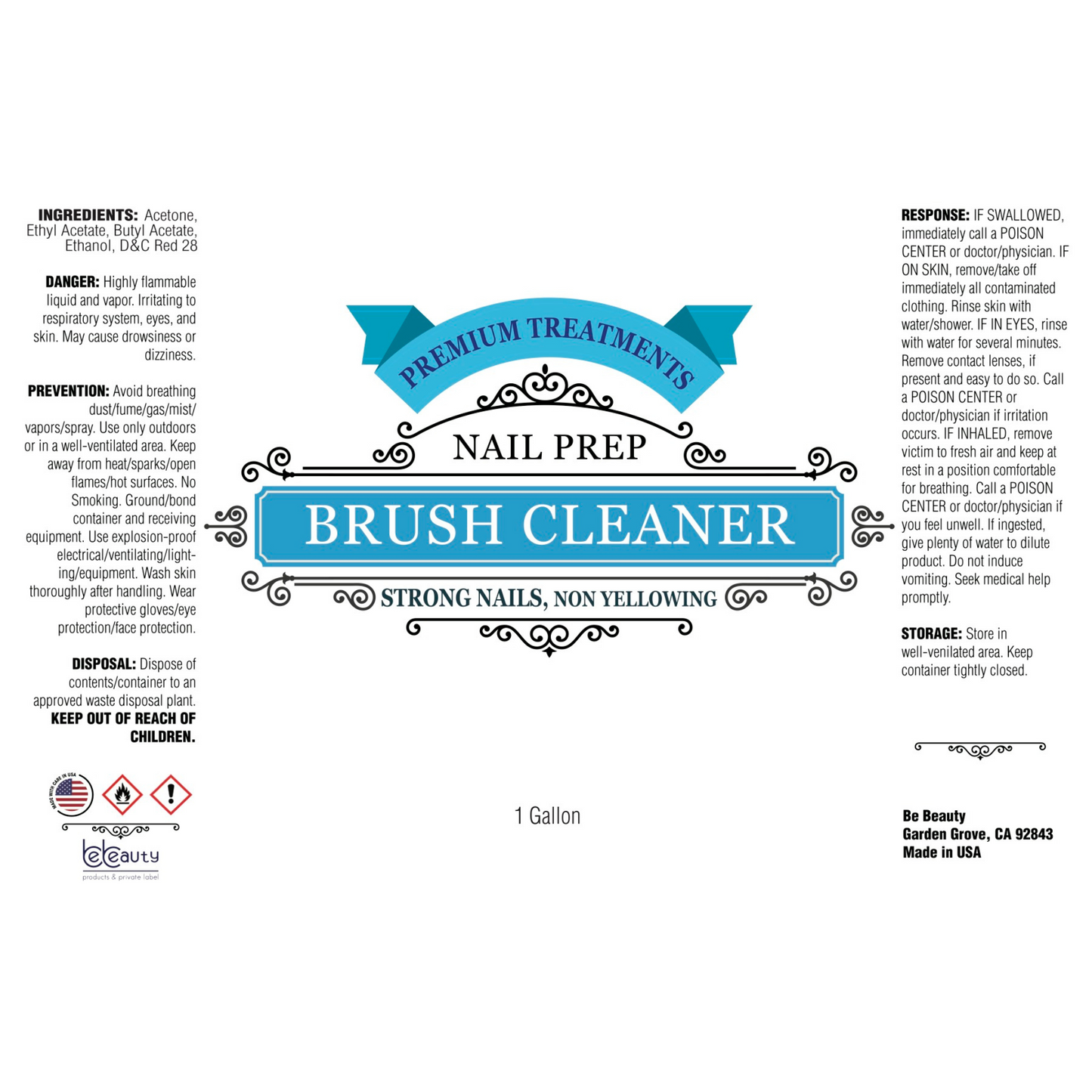 Brush Cleaner | Private Label | Wholesale | Nail Preparation Supplies