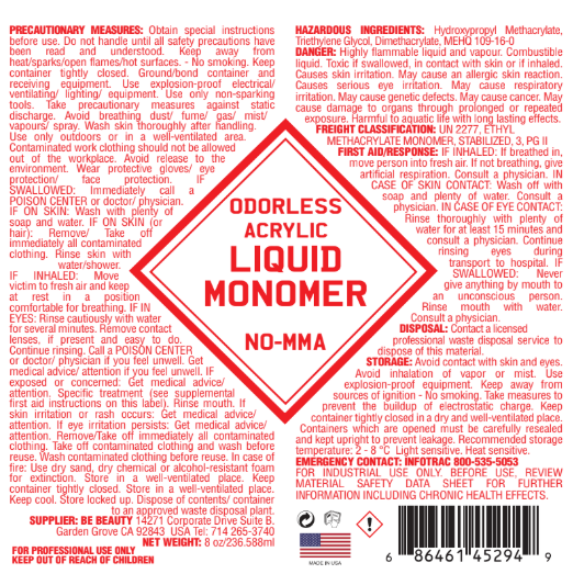LIQUID 404 ODORLESS - EMA Liquid Monomer