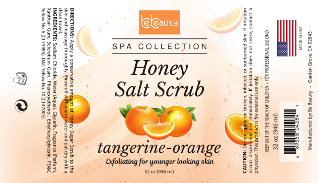 Honey Salt Scrub - Tangerine Orange