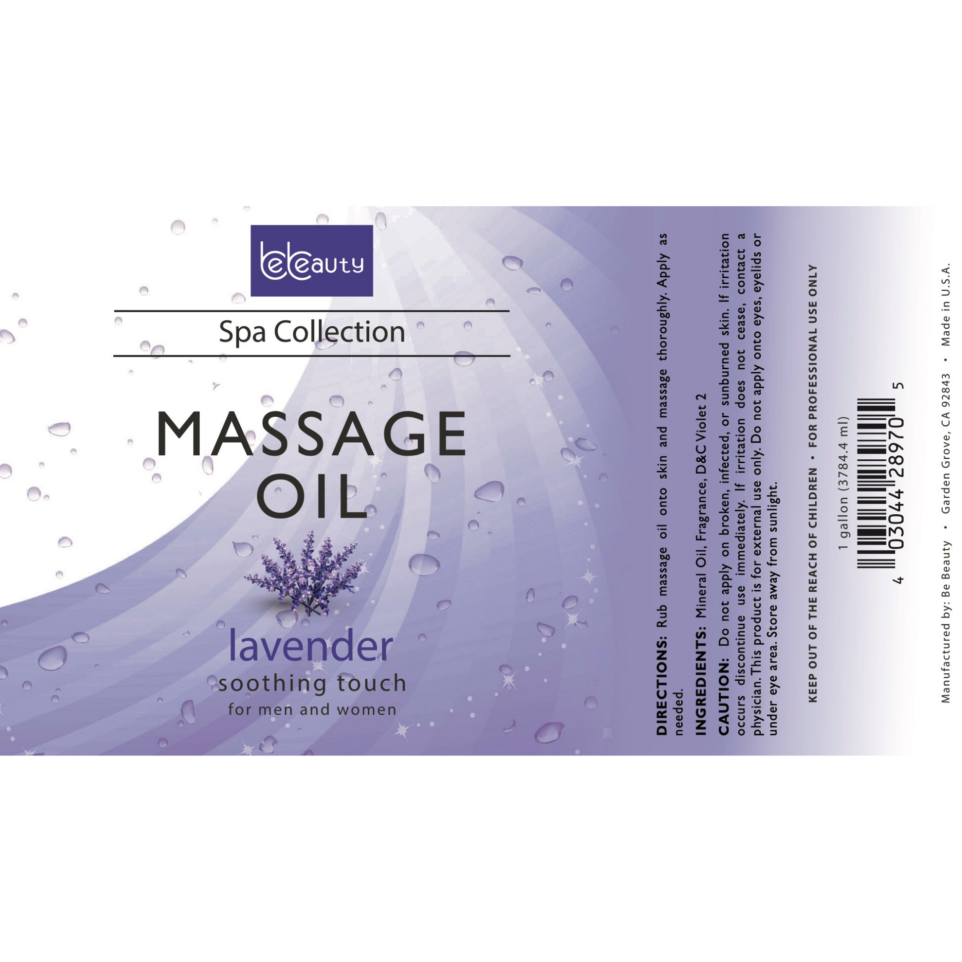 Wholesale | Private Label | High Quality | Spa | Relaxing | Moisturizing | Massage Oil | Lavender