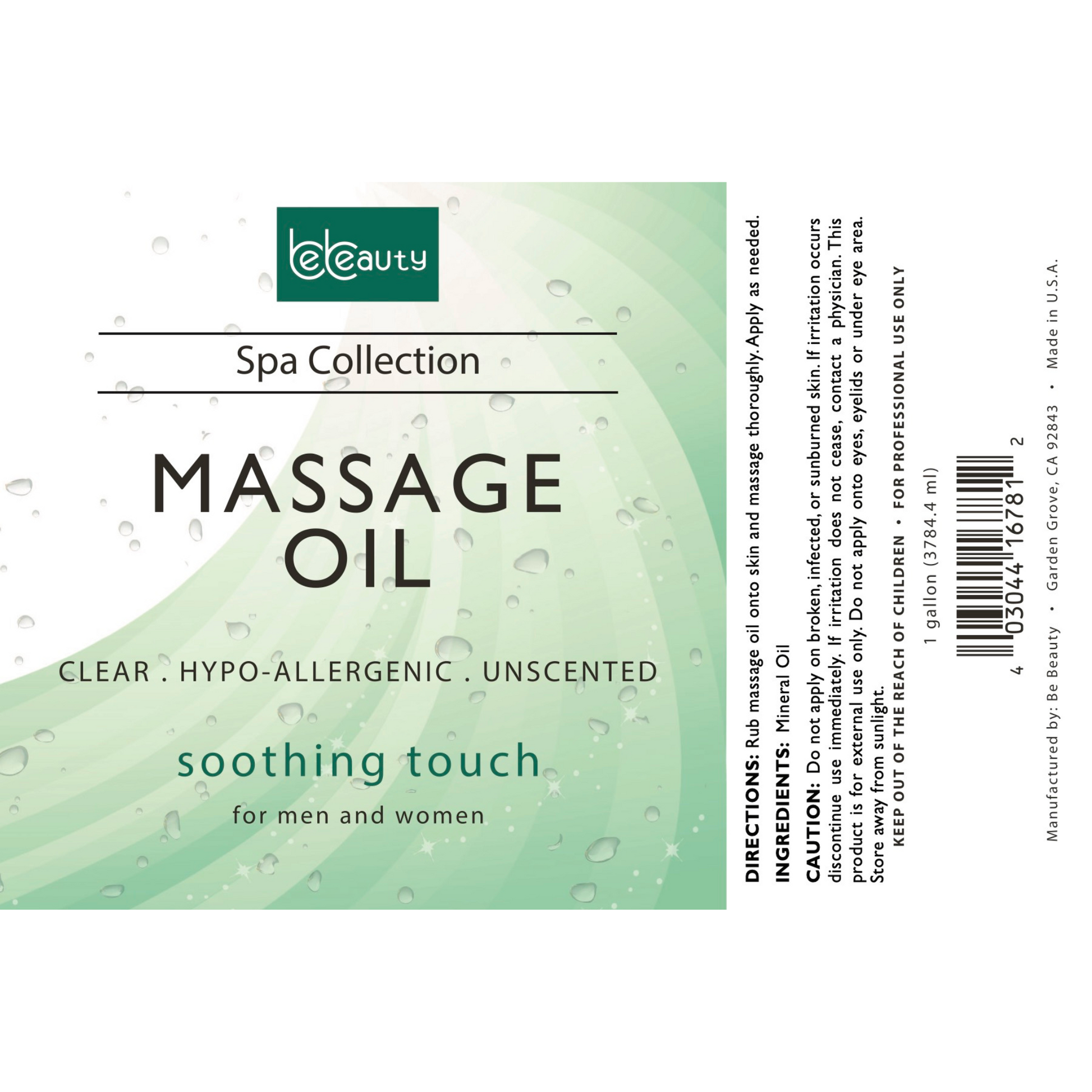 Wholesale | Private Label | High Quality | Spa | Relaxing | Moisturizing | Massage Oil | Unscented