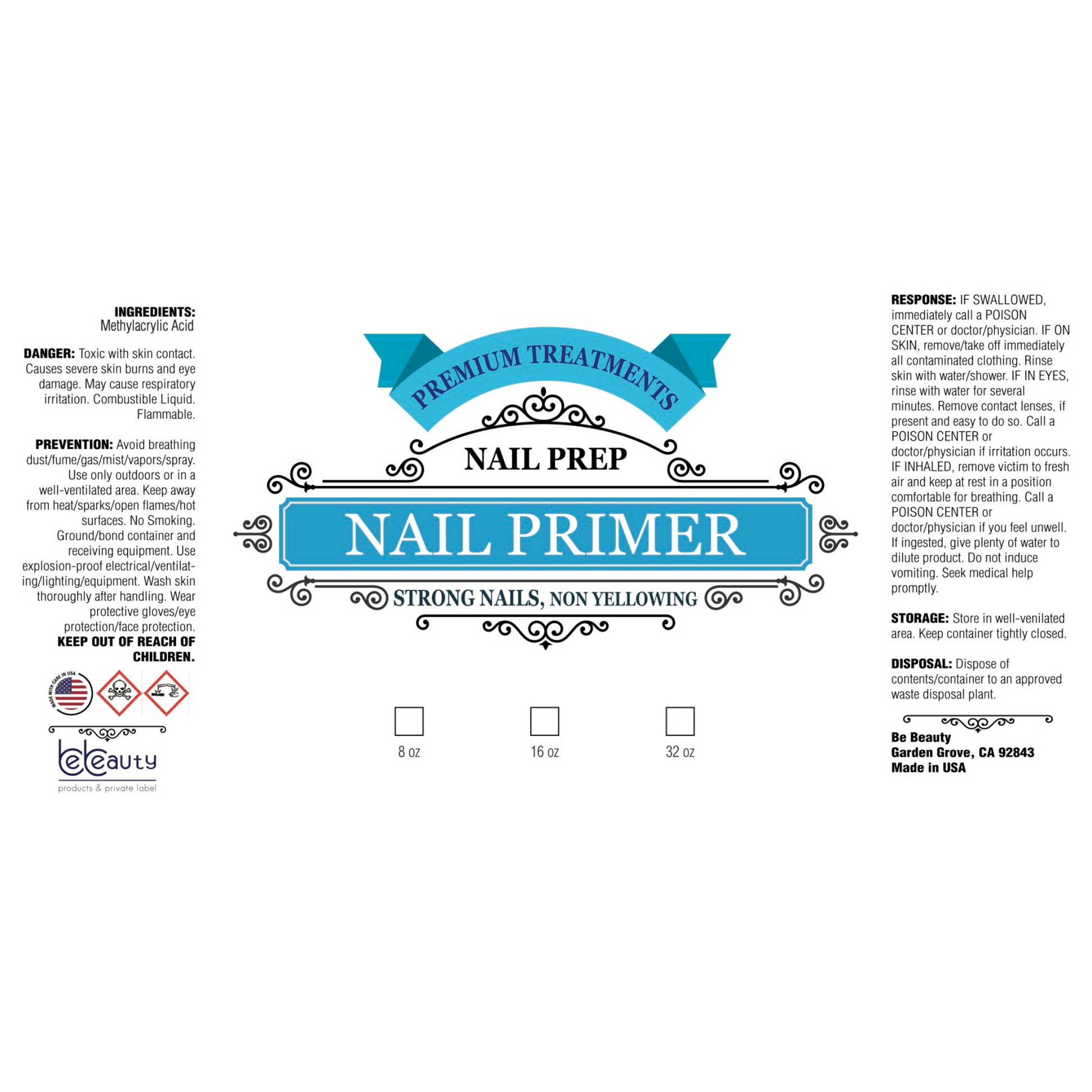 Nail Primer | Wholesale | Private Lable | Nail Preparation Supplies