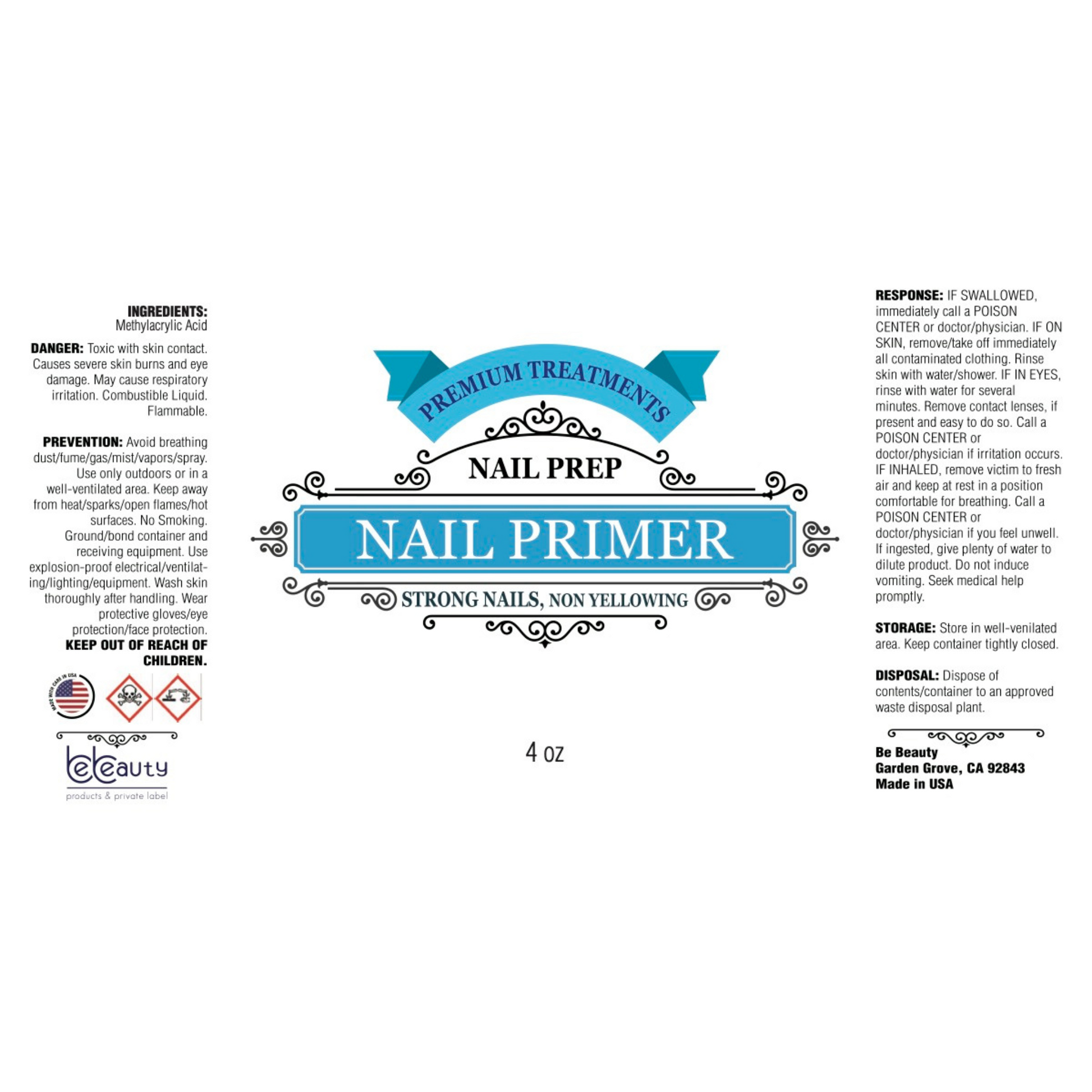 Nail Primer | Wholesale | Private Lable | Nail Preparation Supplies