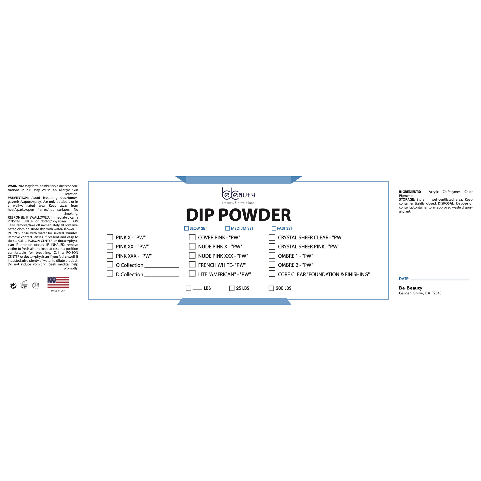 Ombre |  Dip Powder | Acrylic | Wholesale | Private label