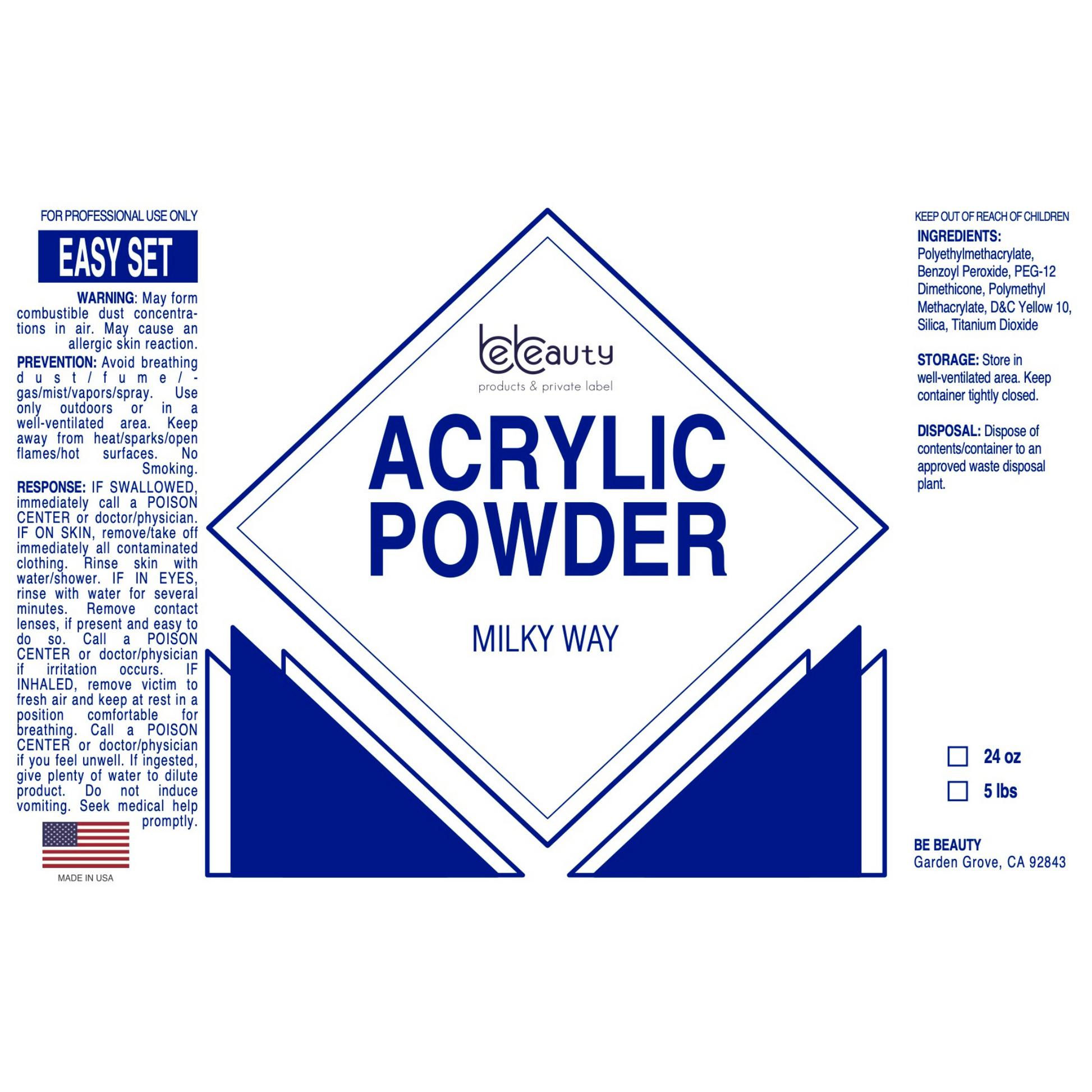 Milky Way |  Acrylic Powder | Polymer | Wholesale | Private label