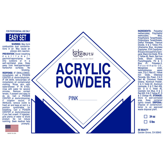 Pink Regular |  Acrylic Powder | Polymer | Wholesale | Private label