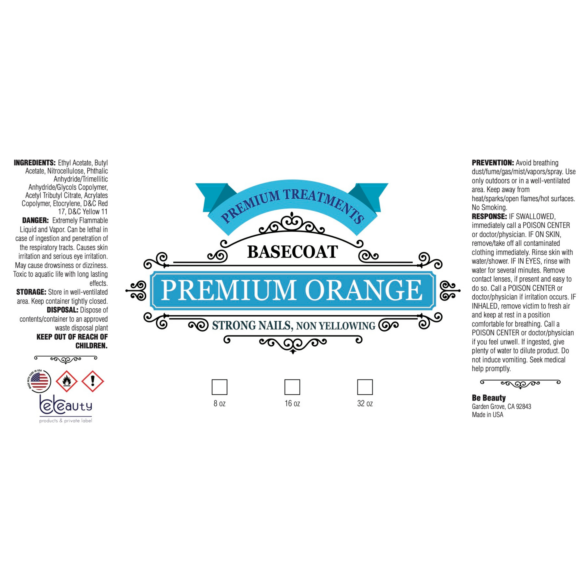 Basecoat | Premium Treatment | Strong Nails | Non-Yellowing