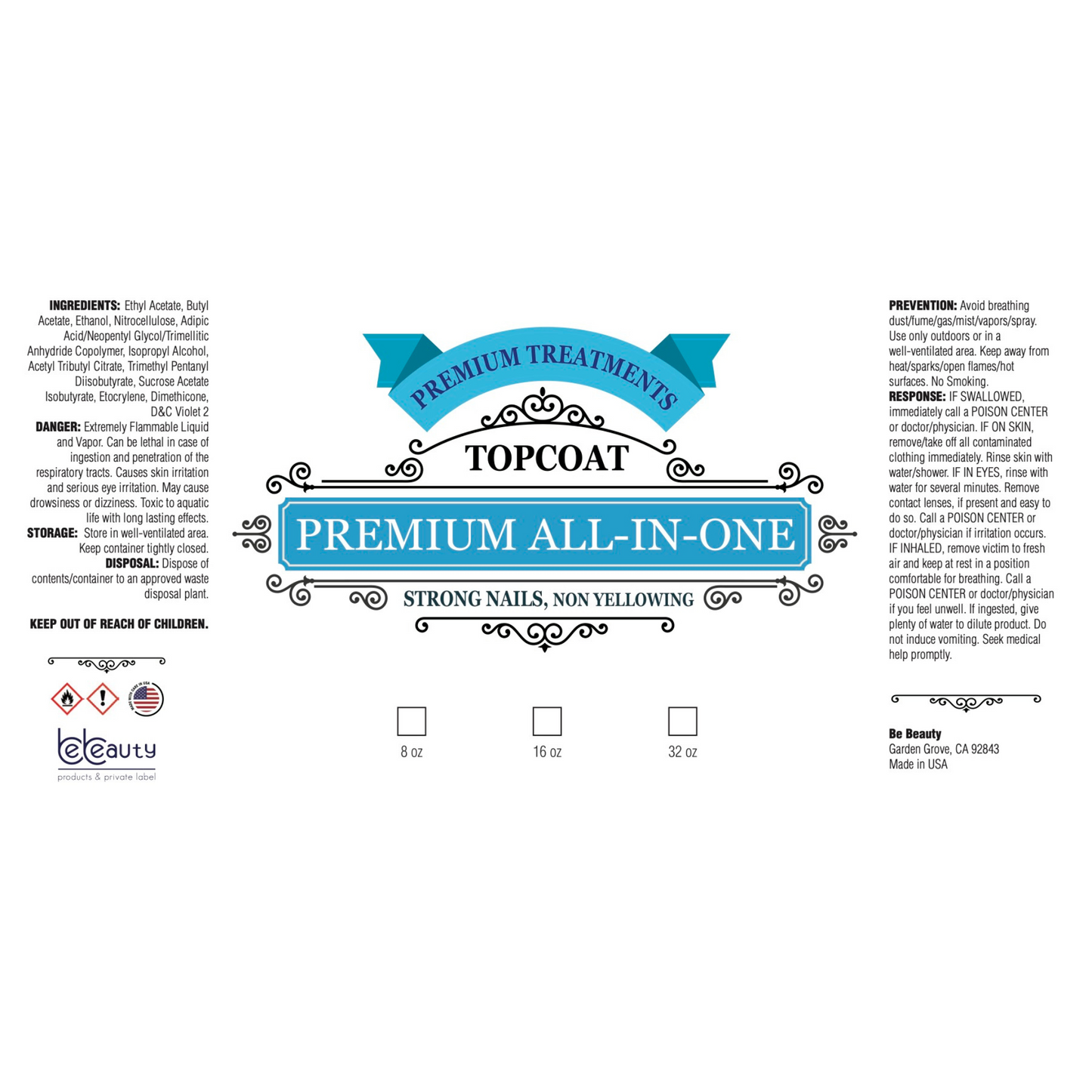 Premium All in one | Topcoat | Wholesale | Private Label