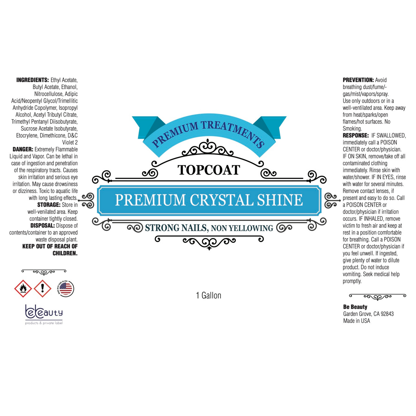 Premium Crystal Shine | Premium Topcoat | Wholesale | Private Label