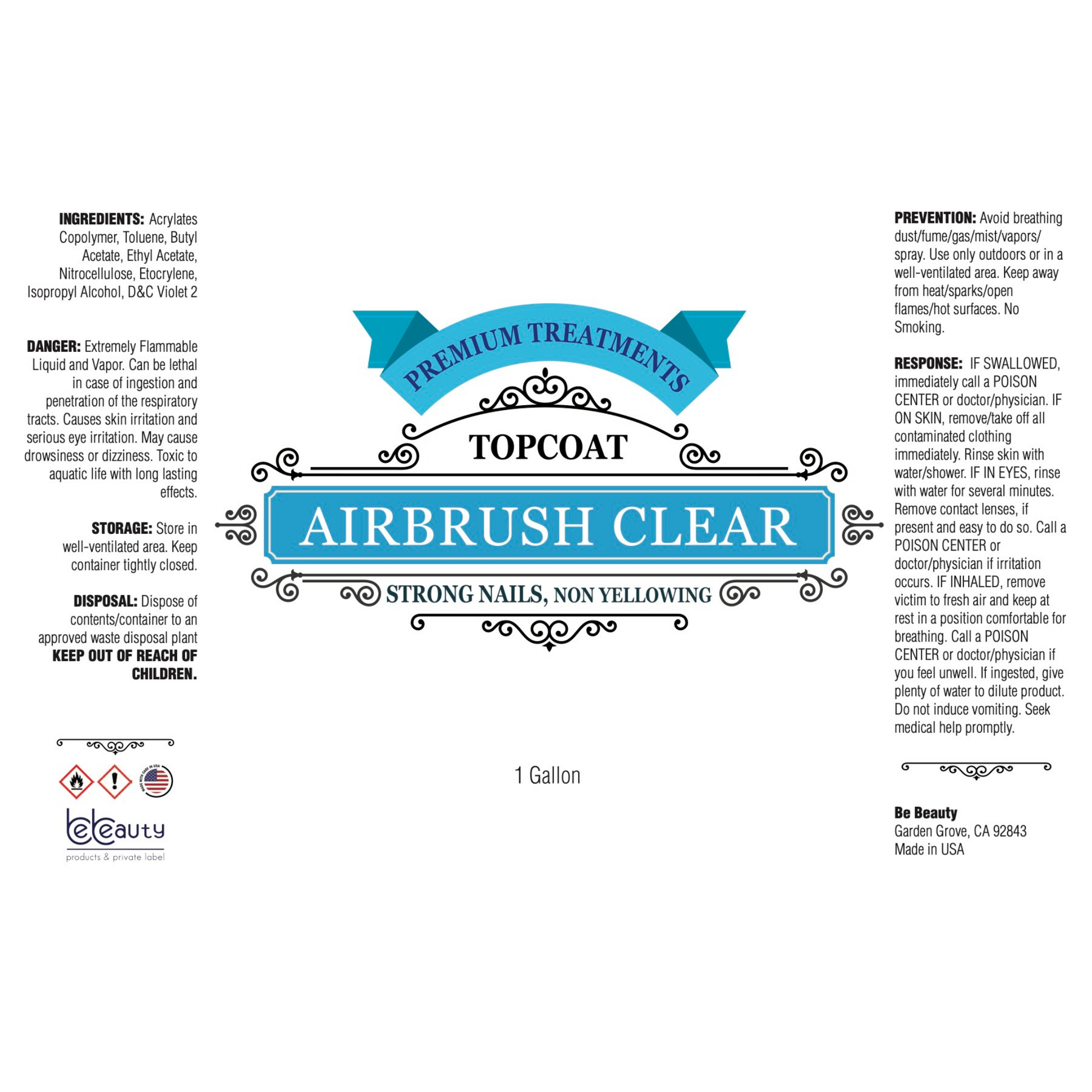 Airbrush | Clear | Topcoat | Wholesale | Private Label