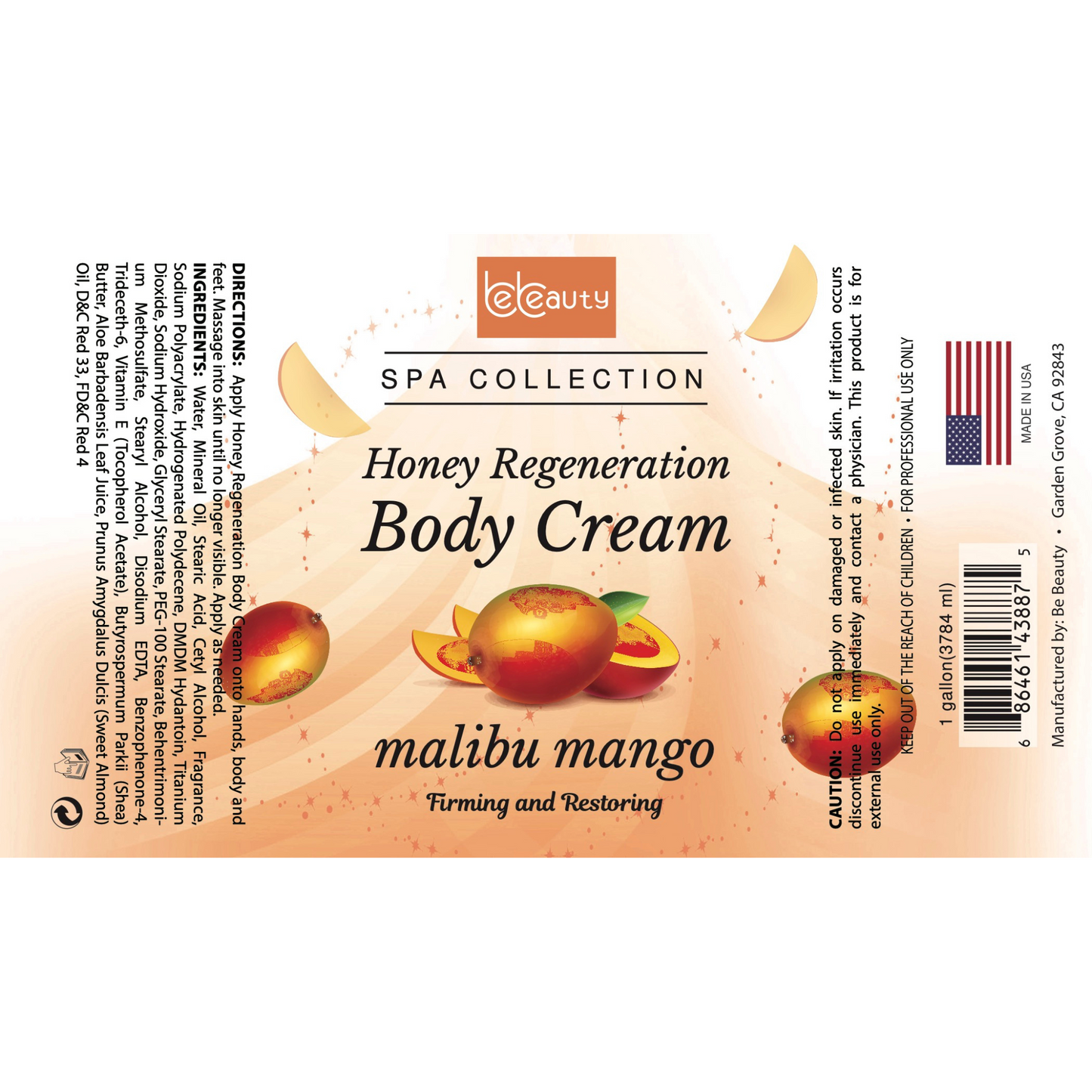 Wholesale | Private Label | High Quality | Nourishing | Moisturizing | Firming | Honey Regeneration | Lotion | Malibu Mango