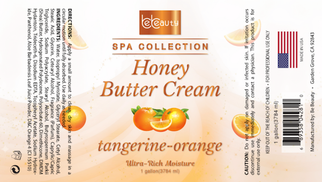 Tangerine Orange Honey Butter Cream